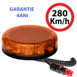 Girofar LED Magnetic aerodinamic (doar 4 cm inaltime) 12-24V 12 LED-uri de 3W - 4 ani Garantie Girofar LED Magnetic aerodinamic (doar 4 cm inaltime) 12-24V 12 LED-uri de 3W - 4 ani Garantie